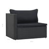 vidaXL Garden Lounge Set Black