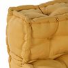 vidaXL Modular Sofa 4 pcs Yellow Fabric