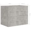 vidaXL Sink Cabinet Concrete Gray 23.6"x15.2"x18.9" Engineered Wood