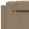 vidaXL Bed Frame "Viana" without Mattress Cappuccino 35.4"x74.8" Faux Leather