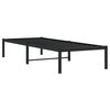 vidaXL Metal Bed Frame without Mattress Black 31.5"x78.7"