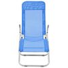 vidaXL Sun Lounger Set of 2 Blue Powder-coated steel, Textilene Standard