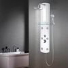 vidaXL Shower Panel Unit 9.8x16.9x47.2" Silver
