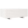 vidaXL Garden Planter White Solid pinewood Decorative Inlays