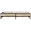 vidaXL Bed Frame Sonoma oak Engineered wood King Modern Bed Frame
