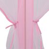 vidaXL Play Tent Pink Polyester, mesh, PVC Large Collapsible Play Tent