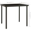 vidaXL Outdoor Dining Set Black Powder-coated steel Medium Stackable