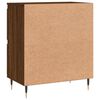 vidaXL Sideboard Brown Oak Engineered Wood, Metal Medium Sideboard