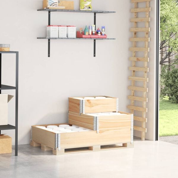 vidaXL Raised Bed Pine Solid pine wood Large Foldable Raised Bed