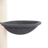 vidaXL Cat Tree Dark Grey Engineered wood, plush, sisal Large