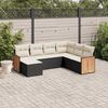 vidaXL Garden Sofa Set Black