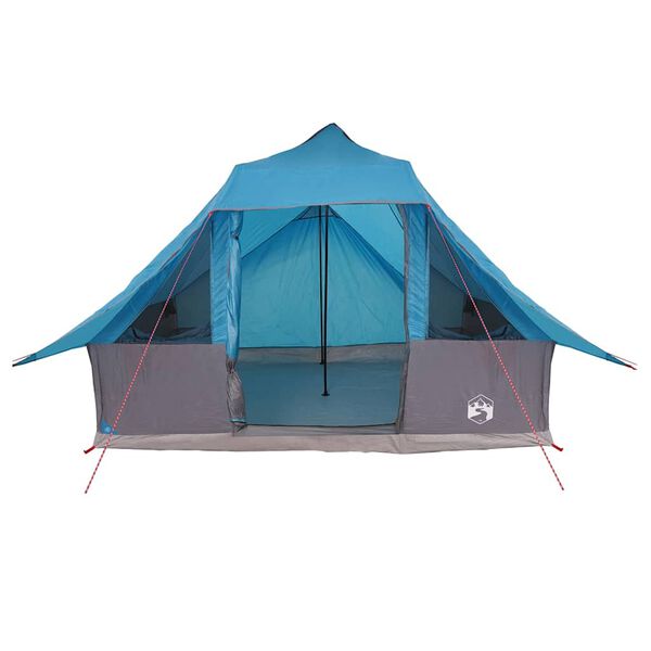 vidaXL Tipi Tent with Roof Blue 143.31 x 110.63 x 101.18 in Taffeta