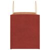vidaXL Paper Bags 250 pcs with Handles Red 12.6x8.7x9.4"