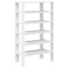 vidaXL Shoe Rack White Engineered wood Slim Shoe Rack Rectangular