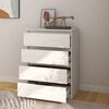 vidaXL Side Cabinet White Solid pine wood Medium Storage Cabinet