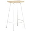 vidaXL Bar Stool Set of 2 Bleached wood, White