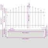 vidaXL Garden Fence White 170 x 100 cm