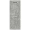 vidaXL Bathroom Furniture Set Concrete Grey, White Engineered Wood, Ceramic