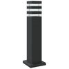 vidaXL Outdoor Floor Lamp Set of 3 Black Die-cast Aluminum, PC Medium