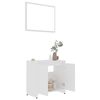 vidaXL Bathroom Furniture Set White Engineered wood Medium