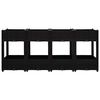 vidaXL Raised Bed Black Polypropylene 63.0 x 15.7 x 28.0 in Raised Bed