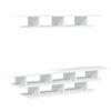vidaXL TV Wall Unit White Engineered Wood Large Floating TV Wall Unit