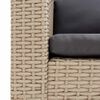 vidaXL Garden Sofa Beige, Anthracite
