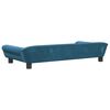 vidaXL Kids Sofa Blue Velvet Mini Durable Kids Sofa Rectangular