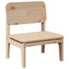 vidaXL Garden Chair Set of 2 Natural Wood Solid Pine Wood Standard