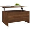 vidaXL Coffee Table Brown Oak Engineered Wood 31.5In X 21.9In X 16.3In