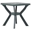 vidaXL Garden Table Green Plastic 27.6x27.6x28.3 in Lightweight