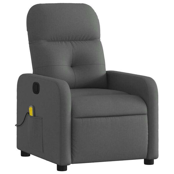 vidaXL Massage Recliner Chair Dark gray