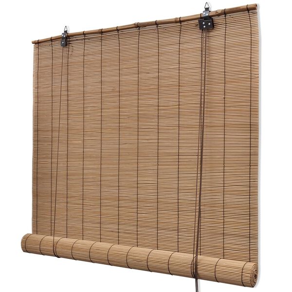 vidaXL Brown Bamboo Roller Blinds 59.1"x86.6"