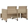 vidaXL Patio Sofa Beige