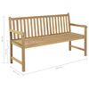 vidaXL Patio Bench 59.1" Teak