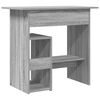 vidaXL Desk Grey Sonoma Engineered Wood Compact Computer Desk