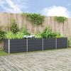 vidaXL Planter Anthracite 195 x 100 x 45 cm Galvanised Steel