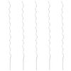 vidaXL Spiral Plant Support Set of 5 Silver Galvanized steel
