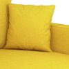 vidaXL 2-seater Sofa Light yellow 100% polyester, metal, textilene