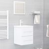 vidaXL Sink Cabinet White Engineered wood 16.1x15.2x18.9 in Sink Cabinet