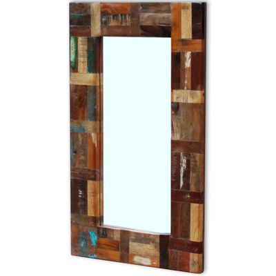 vidaXL Mirror Solid Reclaimed Wood 31.5"x19.7"