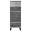 vidaXL Shoe Cabinet Concrete Grey Engineered wood, Metal Medium