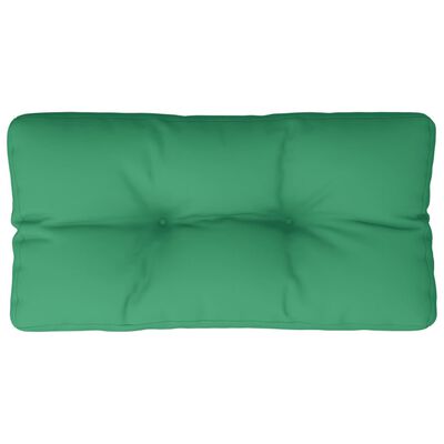 vidaXL Pallet Cushion Green 27.6"x15.7"x4.7" Fabric