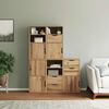 vidaXL Side Cabinet Honey Solid pine wood with engineered wood Medium