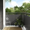 vidaXL Balcony Screen Anthracite 118.1x35.4" Poly Rattan