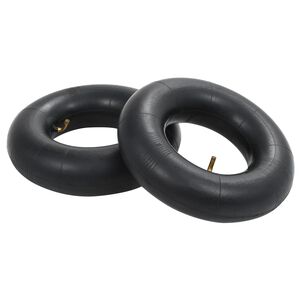 vidaXL Inner Tube Black Rubber 13x5.00-6 Durable Inner Tube Circular