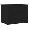 vidaXL Storage Box Black oak 23.62 x 16.54 x 18.11 in Engineered Wood