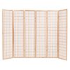 vidaXL Folding 6-Panel Room Divider Japanese Style 94.5"x66.9" Natural