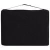 vidaXL 2-Zone Foldable Massage Table Aluminum Black and White