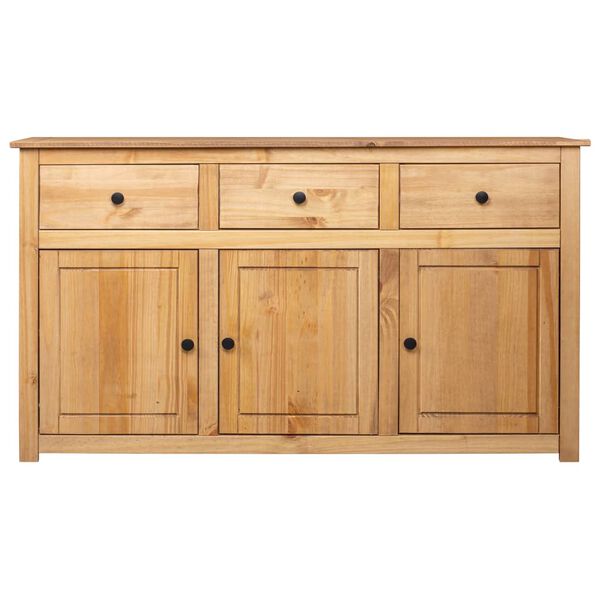 vidaXL Sideboard Natural wood color Solid pinewood Large Sideboard